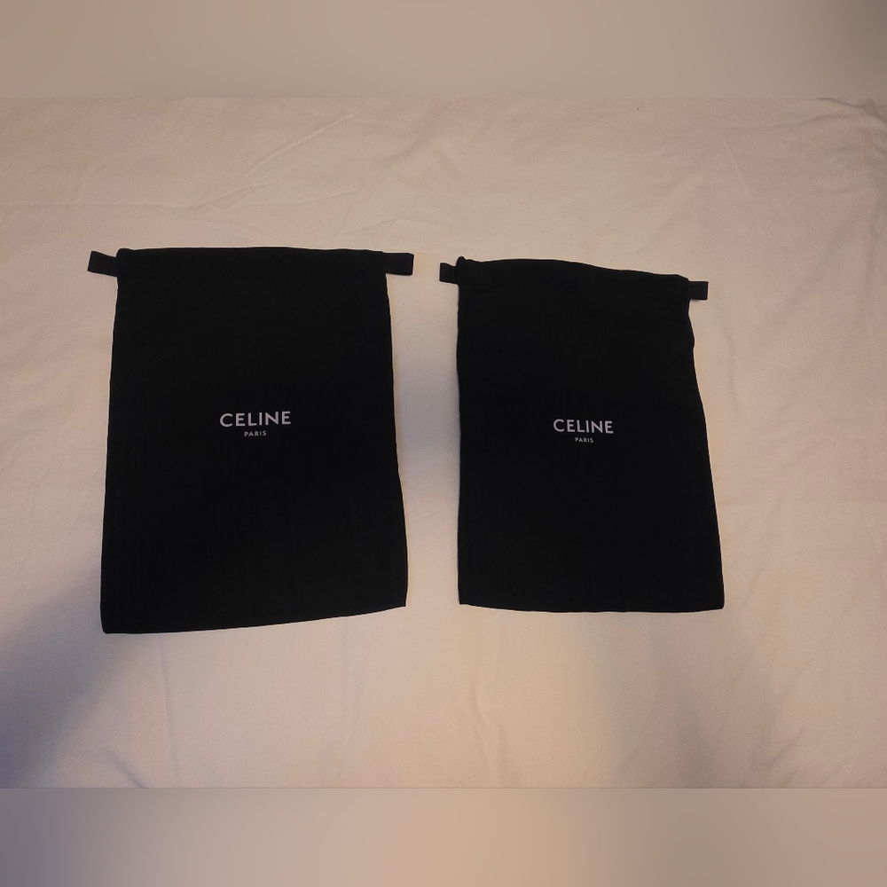 CELINE
Authentic Celine Black Satin Dust Bags – Set of 2 (13” x 17”)
